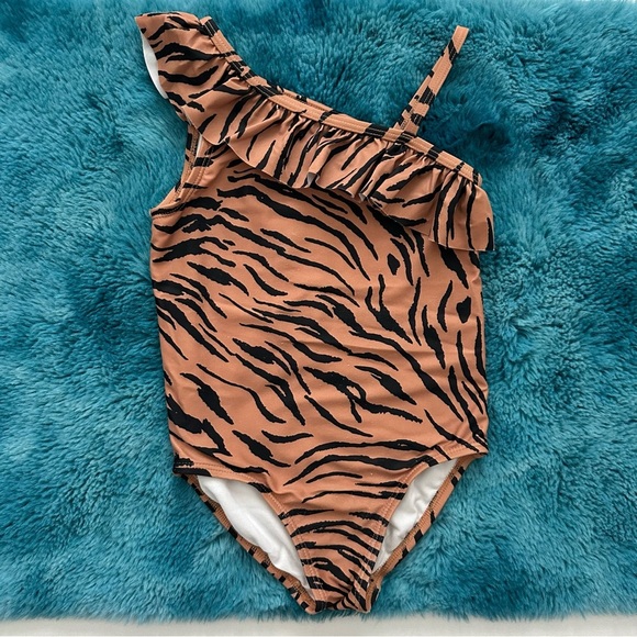 Carter’s Girls One Piece Tiger Swimsuit Size 5 - Picture 2 of 14